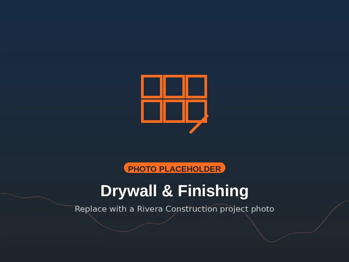 Drywall Installation & Finishing — temporary placeholder image Drywall Installation & Finishing — temporary placeholder image