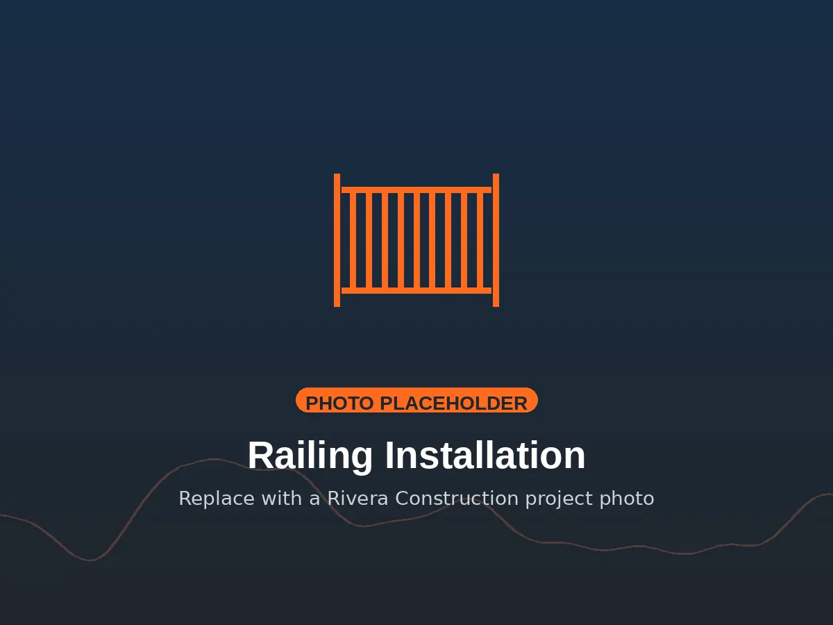 Railing Installation — temporary placeholder image Railing Installation — temporary placeholder image